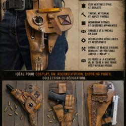 Holster cuir Style Post-apocalyptique