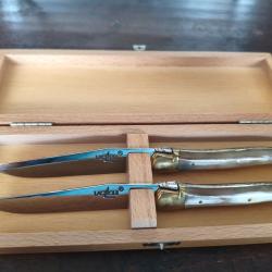Couteau de table Forge de laguiole corne de l'aubrac