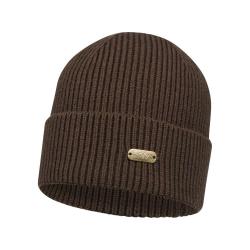 Bonnet Laine Tommy Rib Dark Brown Marron Blaser - bonnet tommu Blaser Brun