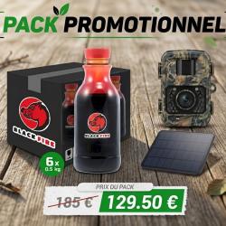 Pack observation camera de surveillance PRODIGIT + panneau solaire + 1 pack de 6 goudron BLACK FIRE