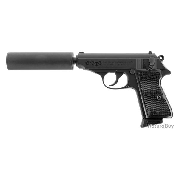 Pistolet Walther PPK/S Black Kit BBS 6mm Gaz 1,0 J