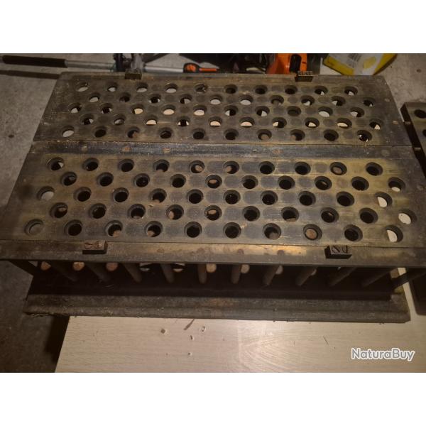Ancienne machine pour cartouche de chasse en bronze