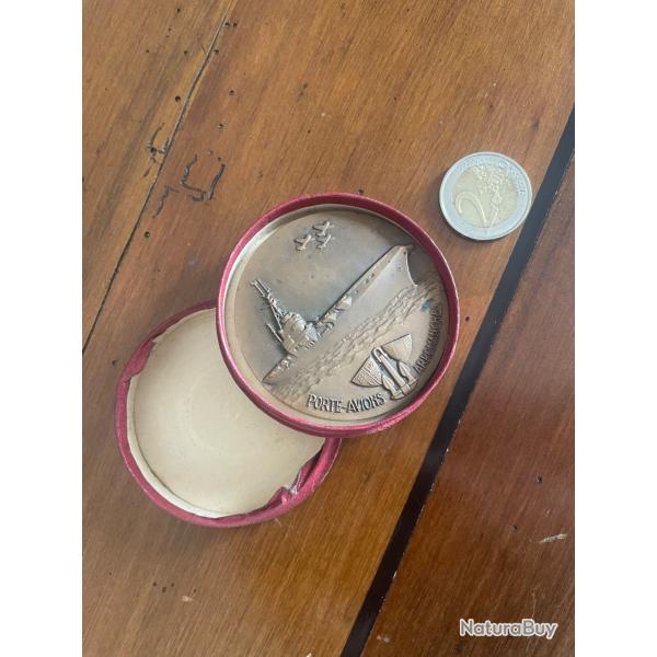 M�daille bronze Porte-avions Arromanches - Marine Nationale / A�ronautique Navale