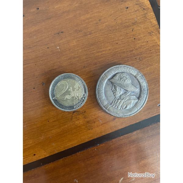 M�daille ancienne Sauvetage des Naufrag�s SCSN 1953