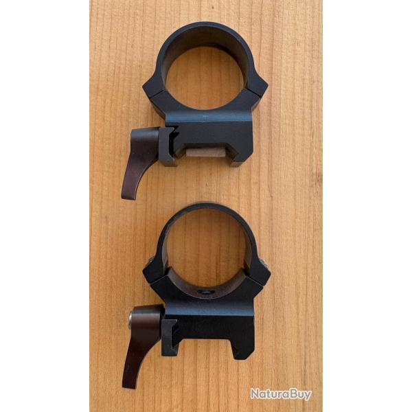 Colliers LEUPOLD QRW2 30 mm - Noir mat