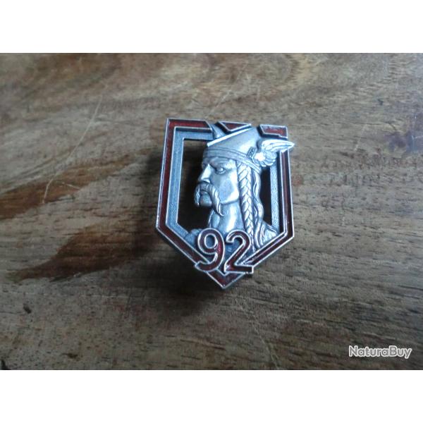 insigne  92� r�giment d'infanterie / y delsart