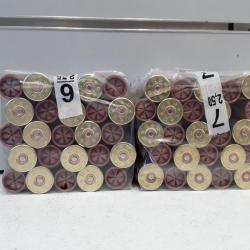 1 lot de 50  CARTOUCHES / PAGERIE "LA CUIVREE" CAL12 32G BOURRE JUPE CH 70 PLOMB  N 6