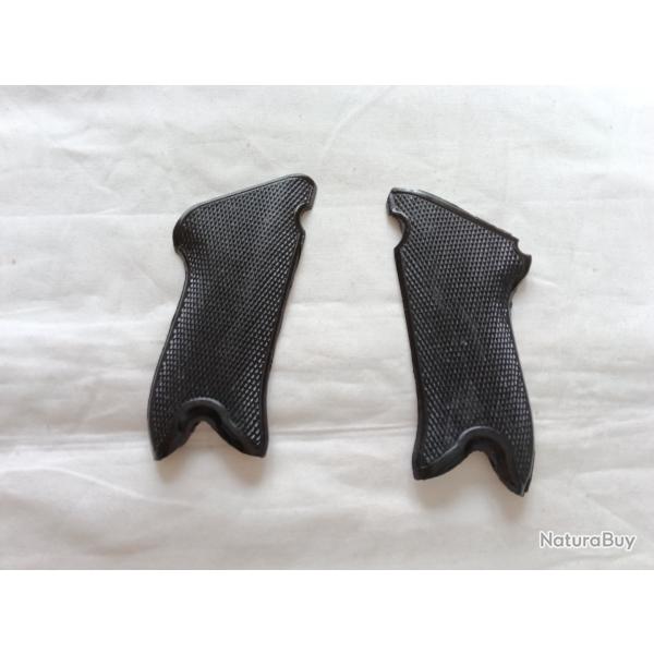 Paire de plaquettes plastique noir pour P08