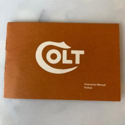 Manuel utilisation, colt, python