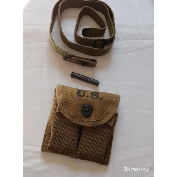 Ensemble bretelle pour USM1  dat�e 1944 avec huilier et pochette USM1