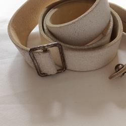 bretelle en buffle blanc pour Lebel , mousqueton ou autre  originale