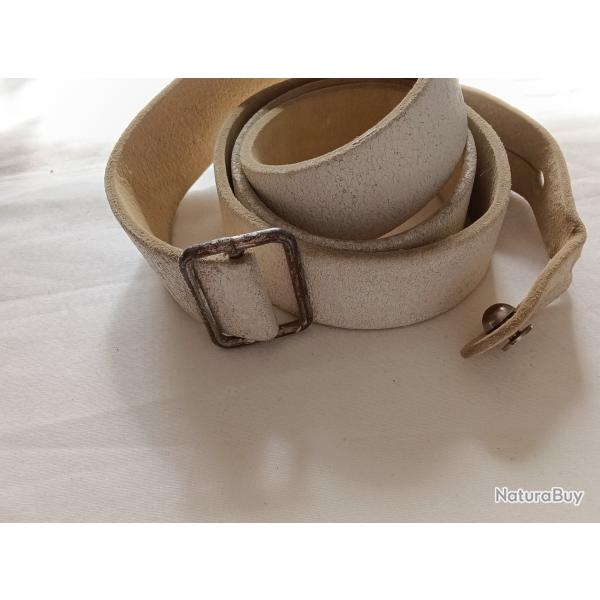 bretelle en buffle blanc pour Lebel , mousqueton ou autre  originale 1A