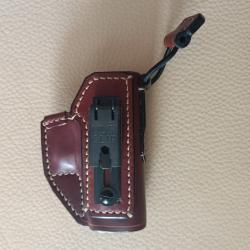 Holster cuir IWB (Inside) Droitier pour Glock 17