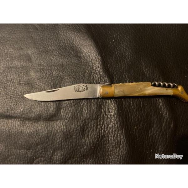 RARE COUTEAU LAGUIOLE   AVEC MARQUAGE LA GGT  (2026