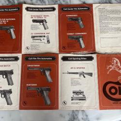 D&eacute;pliant publicitaire pistolet, revolver Colt