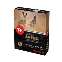 BOITE DE 10 CARTOUCHES WINCHESTER SUPER SPEED 40G BOURRE JUPE CAL.12/70 PLOMB 2 NICKEL&Eacute;