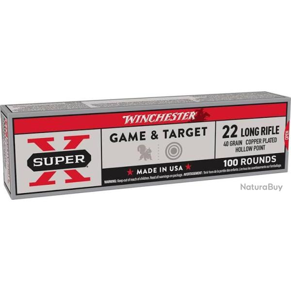 Super X 22 winchester super x 22 lhp copper plated x 100