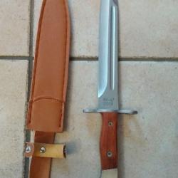 BAIONNETTE DROITE DE 34.5 CM POUR KALASH AK74 ET AK47 NEUVE AVEC ETUI POUR CEINTURON