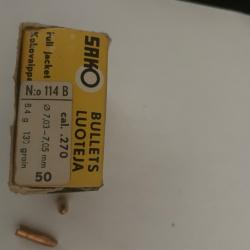 ogives Sako en 270 Win 130grs FMJ