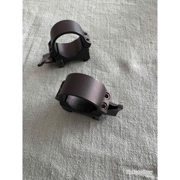 Colliers LEUPOLD QRW2 25,4mm �tat neuf