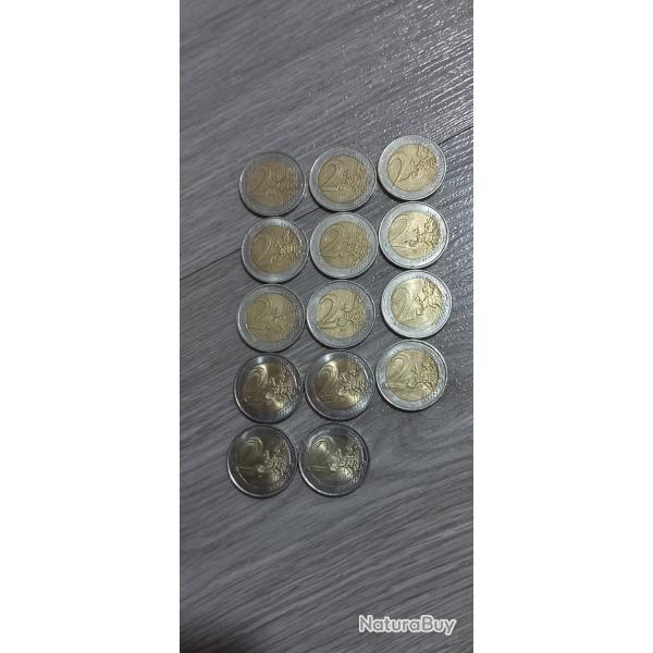 Vend lot piece de monnnaie 2 euros