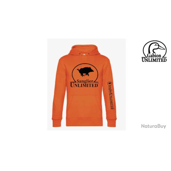 Sweat Sanglier Unlimited Orange L