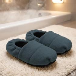 Chaussons Chauffants Femme Gris - Confort Textile Basse Tige 41 / 45