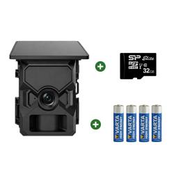 Cam&eacute;ra Solaire 4K avec &Eacute;cran IPS 2 Pouces + 4 piles + 1 carte SD 32Go