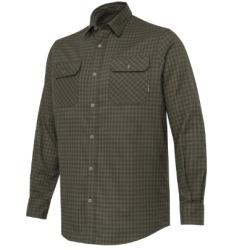 Chemise BERETTA cadet flannel vert et marron check