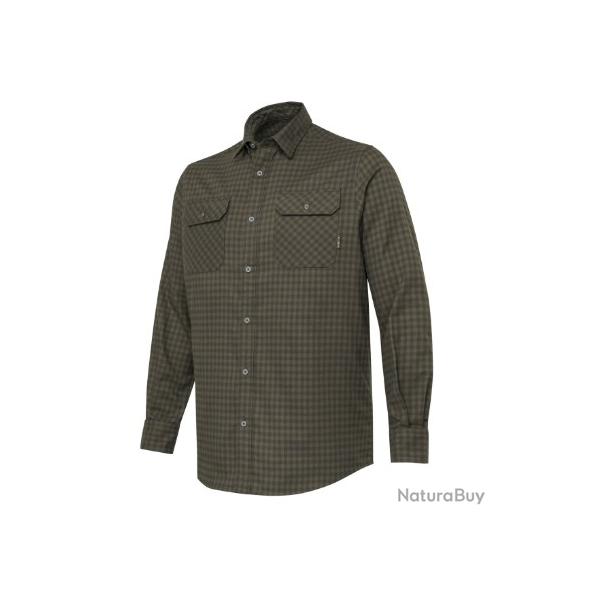 Chemise BERETTA cadet flannel vert et marron check