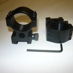 Promo !!! Colliers ( Haut ) pour montage lunette de diam&egrave;tre 30 mm