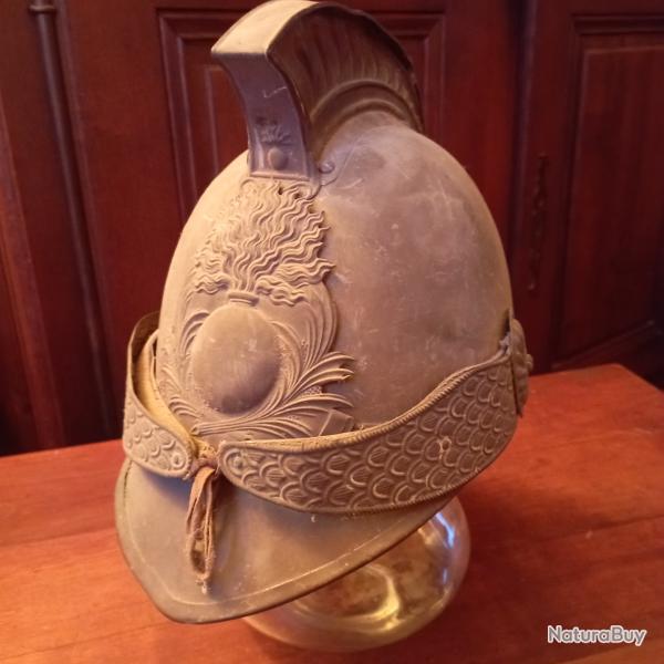 Casque de pompier Mle 1872, campagnard