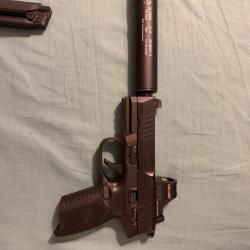 Fn 502 22lr point rouge et silencieux