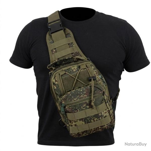 Sac bandouli�re tactique type Digital Flora EMR Syst�me MOLLE EDC