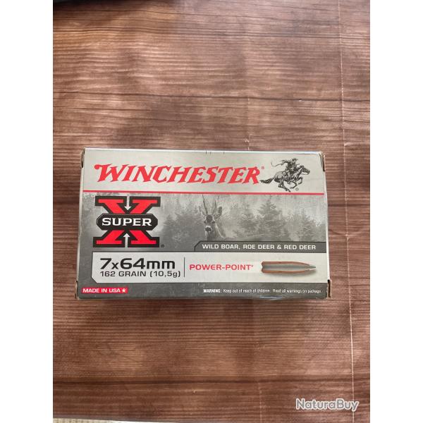 Balles Winchester PowerPoint 7x64 162 grains