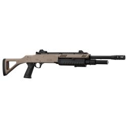 R&eacute;plique Fusil &agrave; Pompe Fabarm STF/12-18 Ressort 3 Shots FDE 0,8j - BO Manufacture