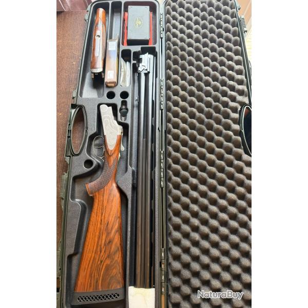 FUSIL SUPERPOSE CHAPUIS SUP ORION C40 ROUND DESIGN - FAUX CORPS CAL 12/76 BON ETAT + MALETTE + CHOKE