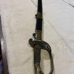 un sabre d'officier mod&egrave;le 1845