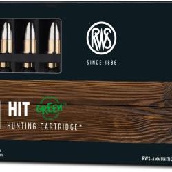 RWS .222 REM 2,6g 41GR HIT SANS PLOMB BTE20