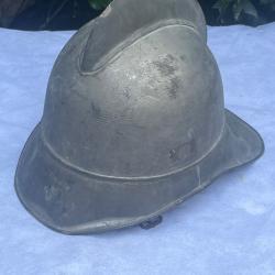 Ancien casque de pompier 1900