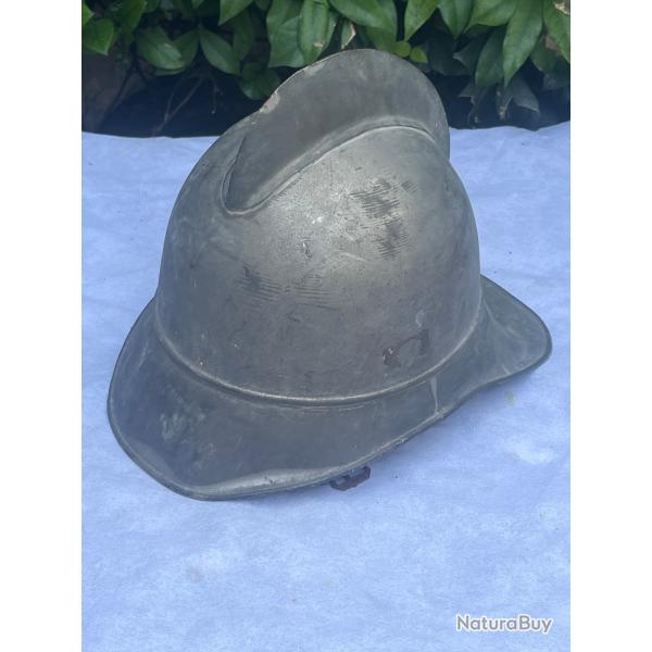Ancien casque de pompier 1900