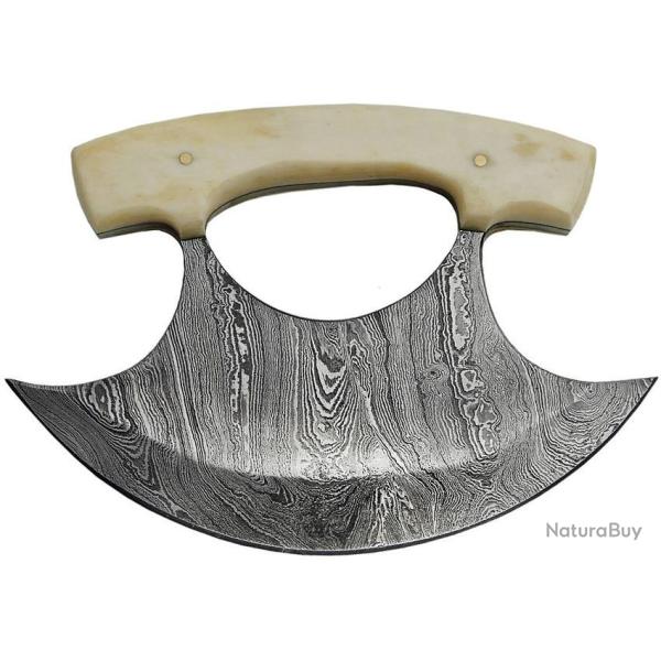 Couteau � lame fixe - Damascus ULU Knife
