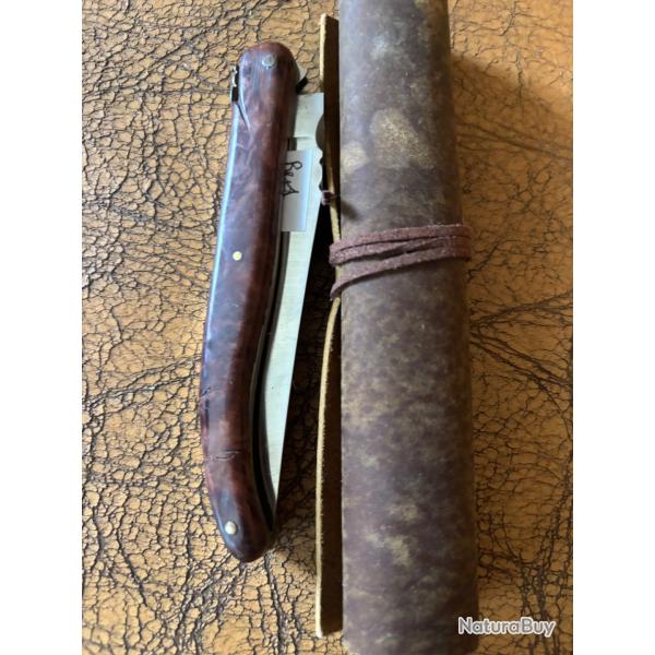 Joli laguiole d artisan plein manche en R�duit Mallee