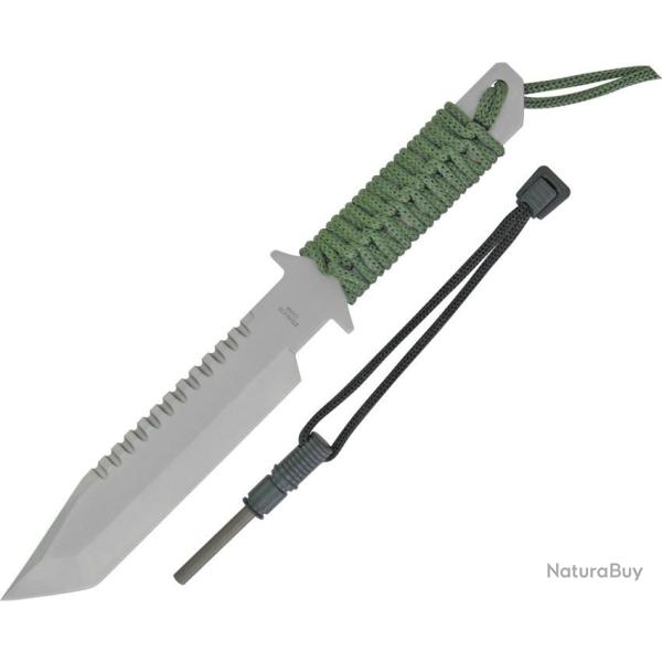 Couteau de survie fixe avec Allume feu - Survivor Survival Knife