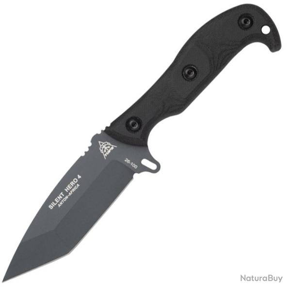 Couteau � lame fixe - TOPS knives Silent Hero 4 Tanto