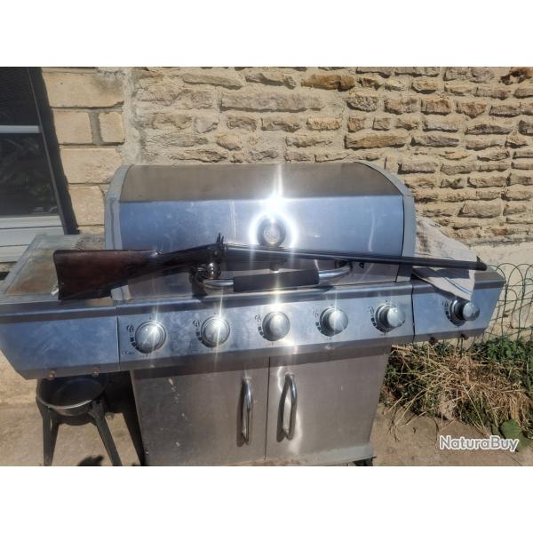 Fusil a broche pass� en percussion centrale 16/65