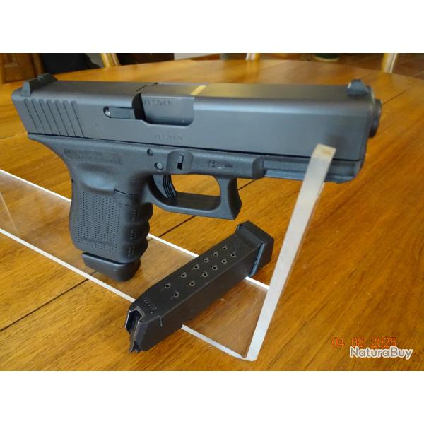 Pistolet automatique 9 mm Glock Mod�le 19 NEUF