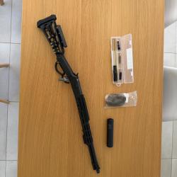 Carabine Hugtek LVR SXB .44 mag + Silencieux Acheron Corp