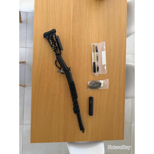 Carabine Hugtek LVR SXB .44 mag + Silencieux Acheron Corp