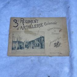 Ancien livret de photos 3 eme r&eacute;giment d'artillerie coloniale ww1